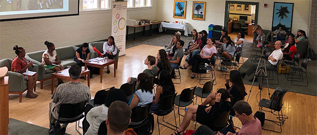 Women leading change panel image